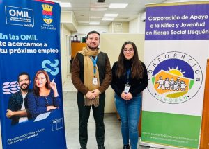 Programa PIL Llequen renueva convenio Colaborativo con OMIL de San Carlos.